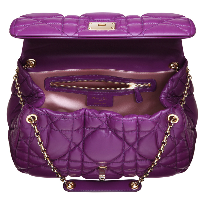 Light purple leather 'Dior Milly La Foret' bag