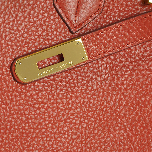 Hermes Birkin 35CM Cuckoo red clemence leather(Gold)