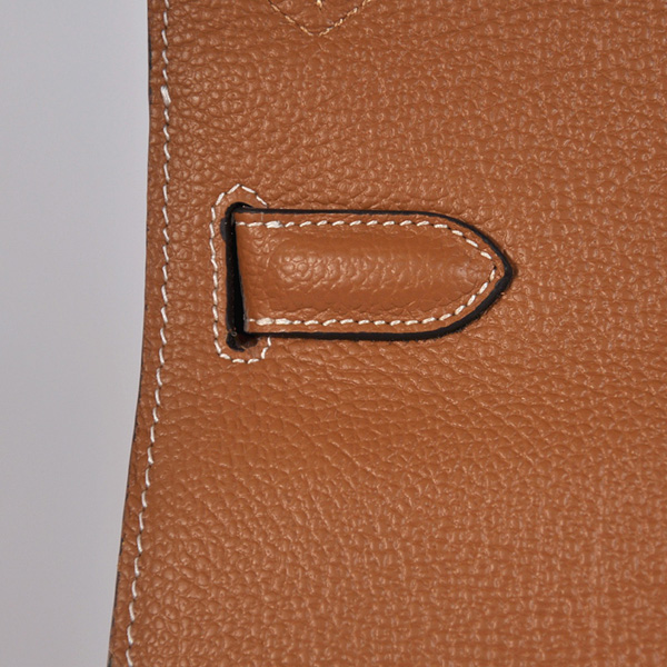 Hermes Jypsiere Bag 34cm togo leather in Camel with Silver hardware