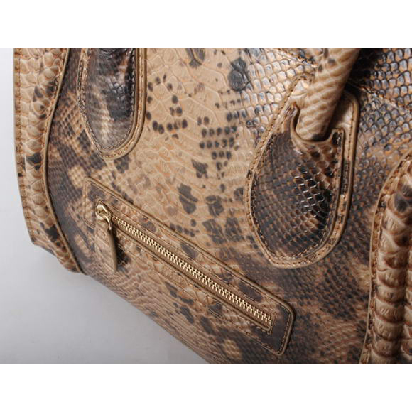 Celine Luggage Bags Jumbo in Snake Veins Apricot