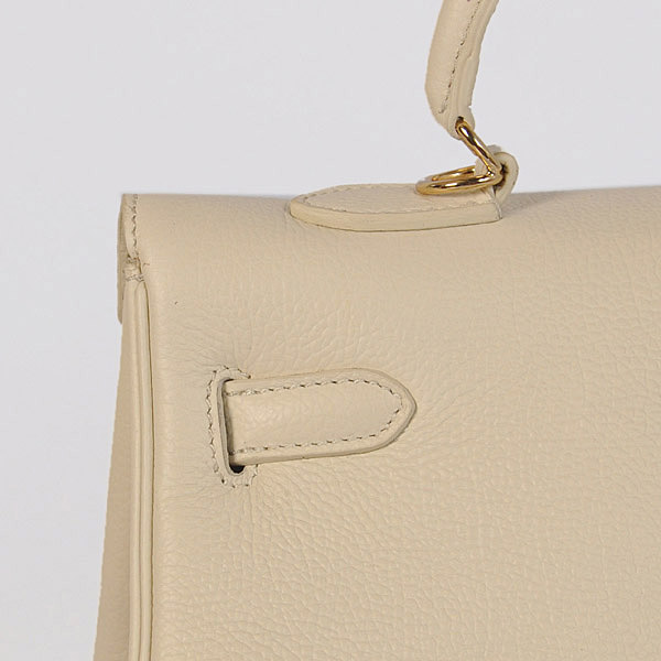 Hermes kelly 35CM Cream togo leather(Gold)