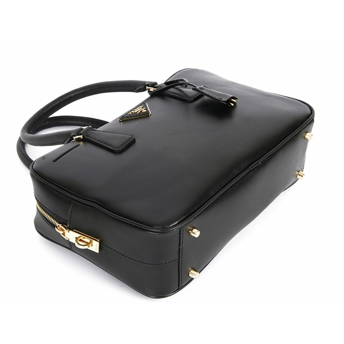 Prada Small Saffiano Doctor Bag BL0095 - Black