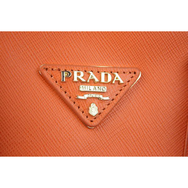 Prada Saffiano Calf Leather Tote Bag BN5023 Orange