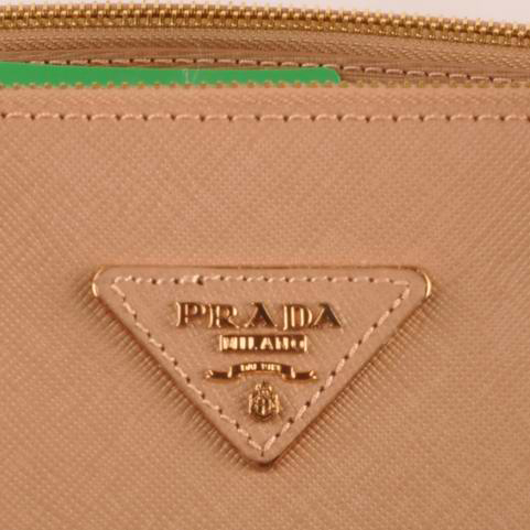 Prada Maxi Saffiano Leather Tote Bag Camel