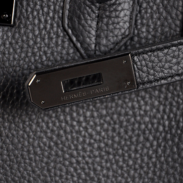 Hermes Birkin 35CM clemence leather in Black with Black hardware