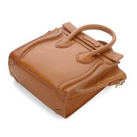 Celine Luggage Mini 165213MBA in Original Leather Tan