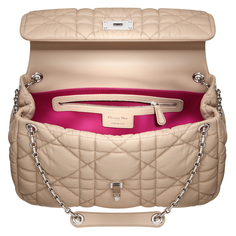 Light beige leather 'Dior Milly La Foret' bag