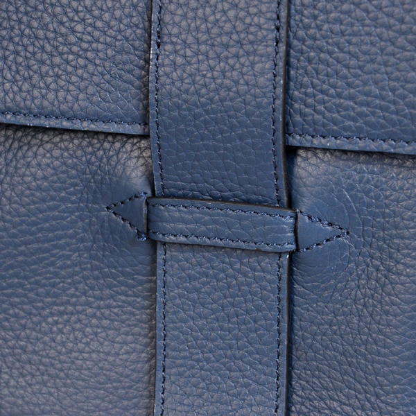 Hermes Alfred Bag clemence leather in Dark Blue