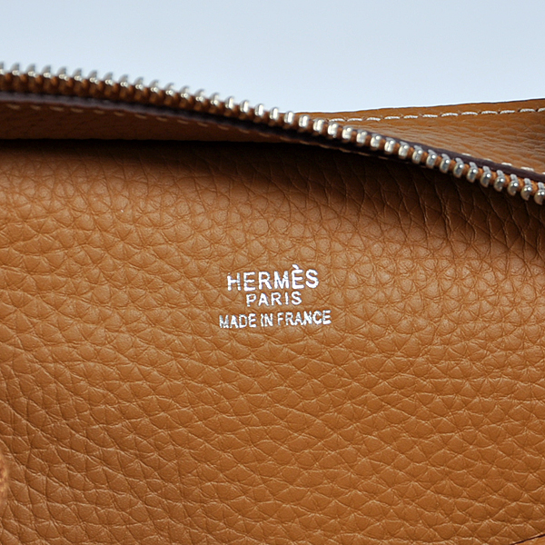 Hermes Good News Bag clemence leather in Camel