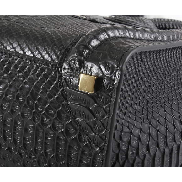 Celine Luggage Bags Jumbo in Snake Veins Black