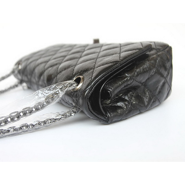 Chanel Quilted Flap Bag Black Cow Leather 35454