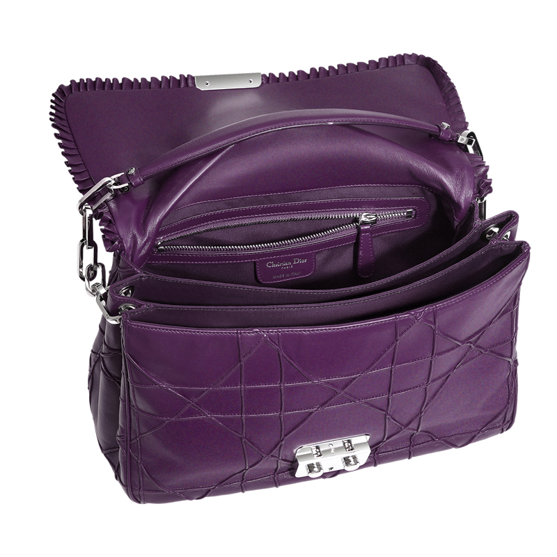 Dior New Lock bag in purple leather