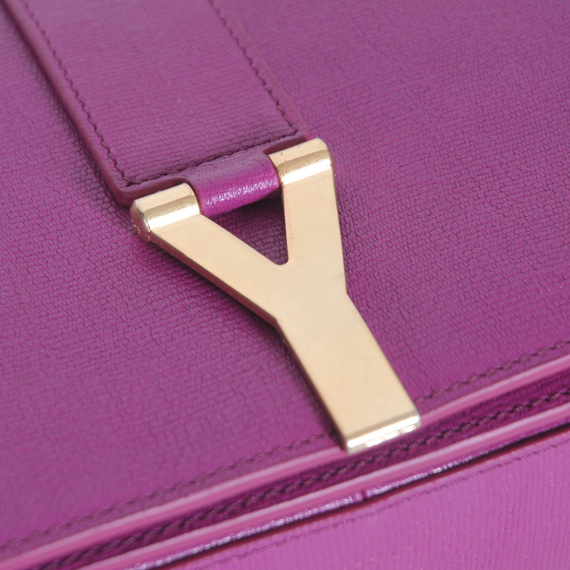 Yves Saint Laurent Large Chyc Shoulder Bag Purple 66011