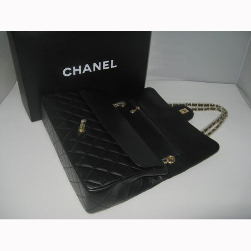 Chanel black color with Gold chain