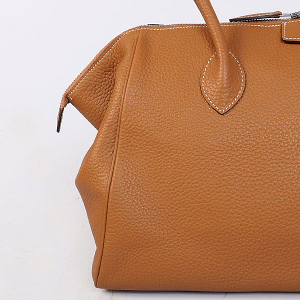 Hermes 37cm paris bombay clemence leather in Peach