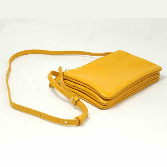 Celine Fashion Lambskin Shoulder Bag 8822 Yellow