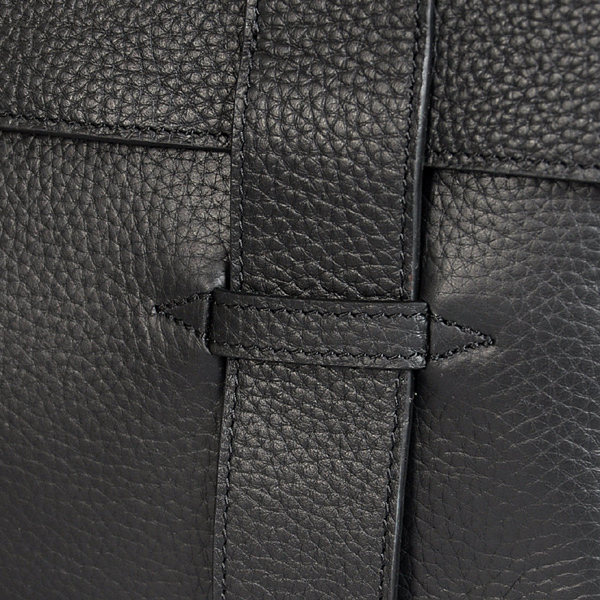 Hermes Alfred Bag clemence leather in Black