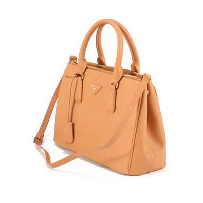 Prada BN1801 Saffiano Calf Leather Tote Bags Ocher