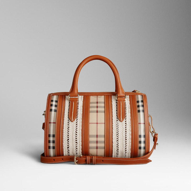 MEDIUM WOVEN ROPE BOWLING BAG