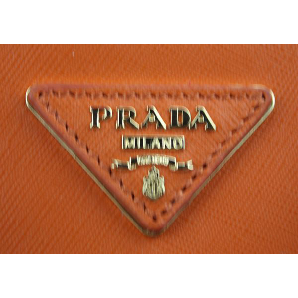 Prada Saffiano Leather Tote Bag BL1095 Orange