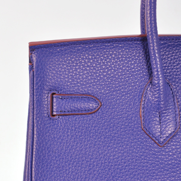 Hermes Birkin 35CM clemence leather in Sapphire with Gold hardware