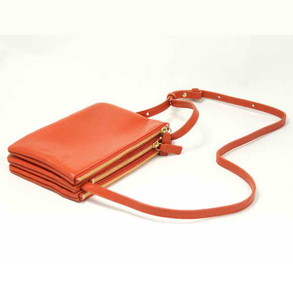 Celine Fashion Lambskin Shoulder Bag 8822 Orange