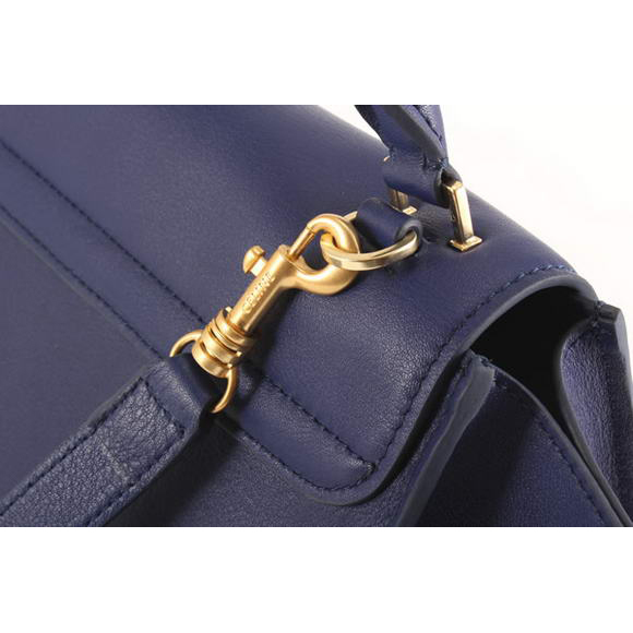 Celine Trapeze Bags in Oxhide Blue