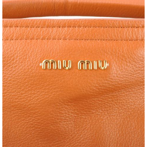 Miu Miu Flap Tote Bags Wheat Leather with Horsehair 90320