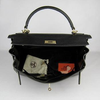 Hermes Kelly 32CM Black(gold)