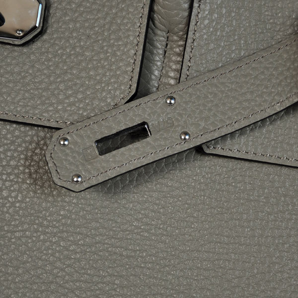 Hermes Birkin 42CM clemence leather in Silver Grey with Silver hardware