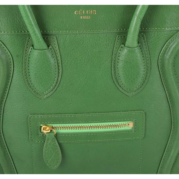 Celine Luggage Medium Bag 98167 in Green