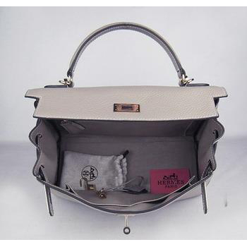 Hermes Kelly 32CM Grey(gold)