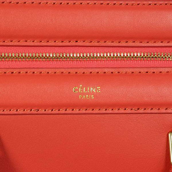 2012 New Celine Original Leather Tote Bag 348 Light Red