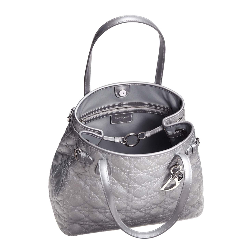 Silver canvas 'Dior Panarea' bag