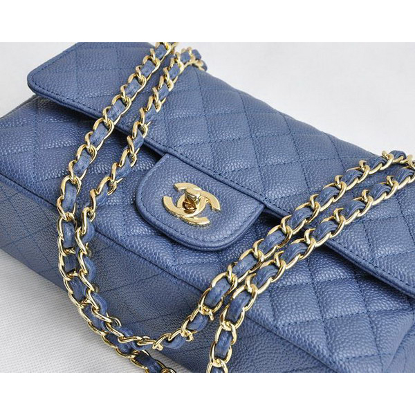 Chanel 2.55 Quilted Flap Bag 1112 Light Blue with Gold Hardware