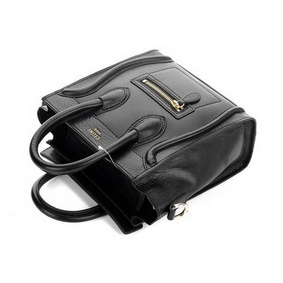 Celine Luggage Mini 165213MBA in Original Leather Black