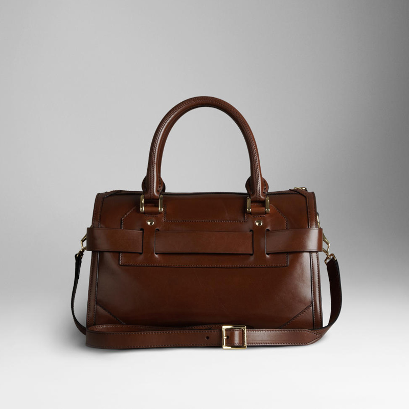 MEDIUM BRIDLE LEATHER BOWLING BAG