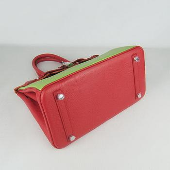 Birkin 30CM Red.Orange.Green (silver))