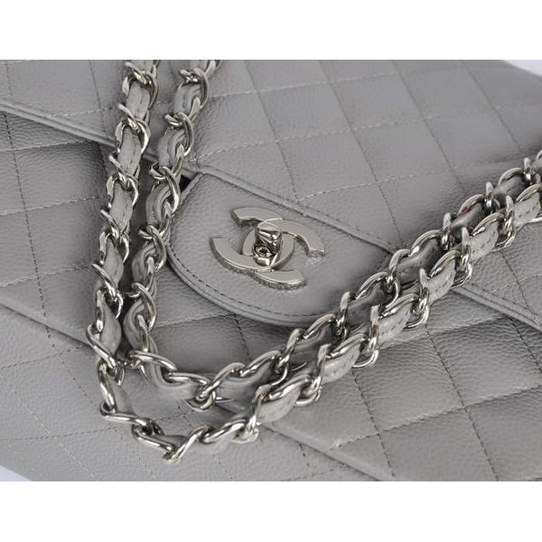 Chanel Original Caviar Leather Jumbo Flap Bag A47600 Grey