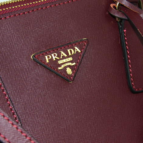 Prada Saffiano Calf Leather Totes BN1801 Red