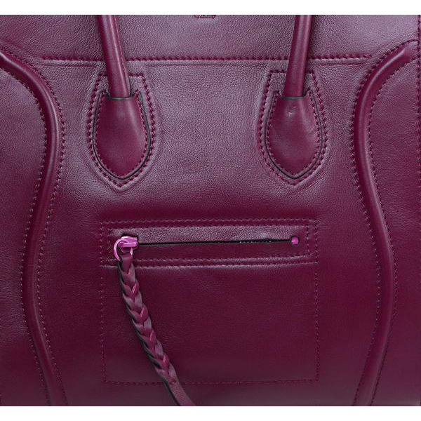 Celine Luggage Phantom Original Leather Bags Purple