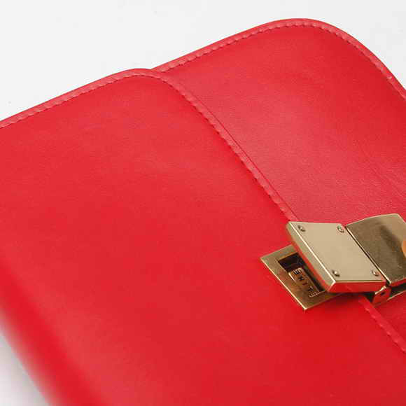 Celine Classic Box Large Flap Bag Red