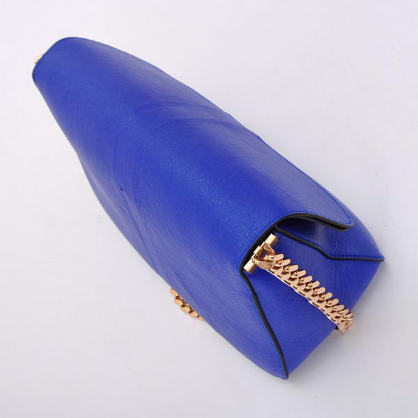 Celine Gourmette Small Bag in Ferrari Leather Royalblue