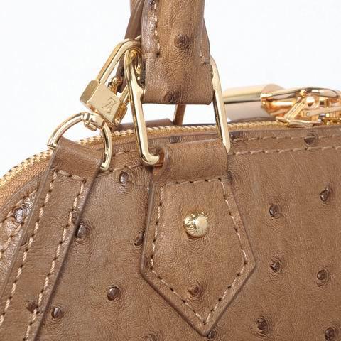 2013 Louis Vuitton Ostrich Leather Alma BB M91606 apricot