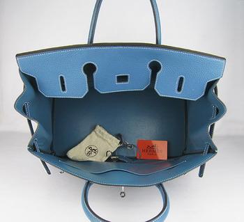 Hermes 40CM Middle Blue (silver)