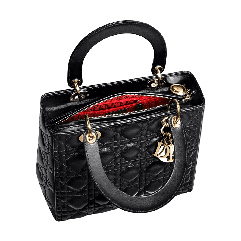 Lady Dior Lady Dior bag in black leather