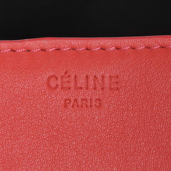 New Color Celine Luggage Phantom Square Bags Original Leather Light Red