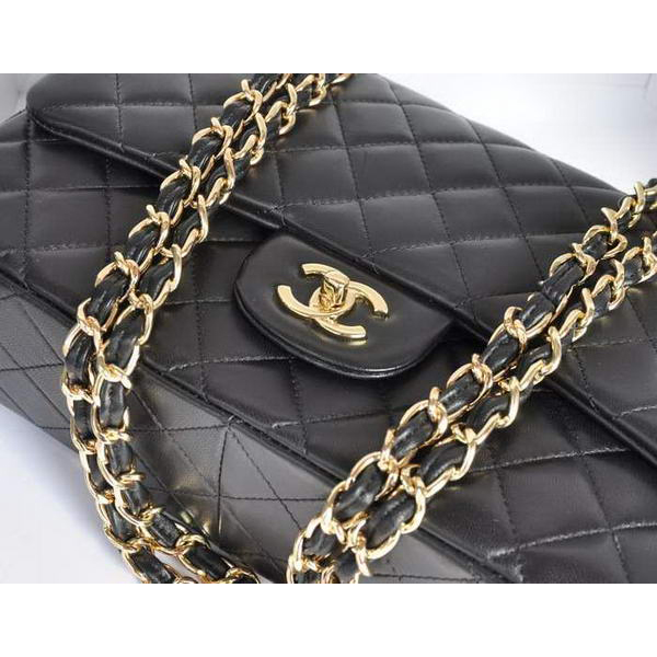 Chanel Original Leather Flap Bag A28600 Black Golden