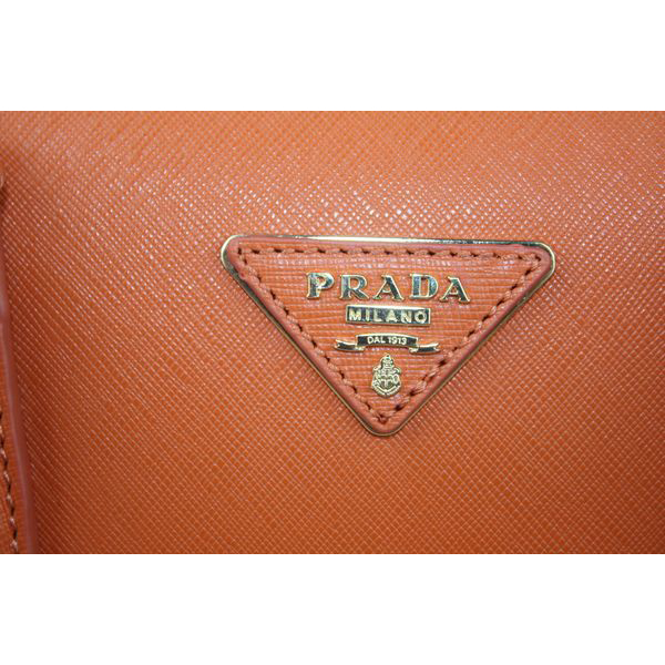 Prada Saffiano Leather Medium Tote Bag BL0808 Orange