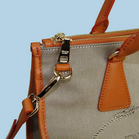 Prada City Canvas Tote Bag BN2161B Orange